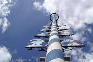 Maibaum aufstellen in Buchenberg im Allgäu 2019