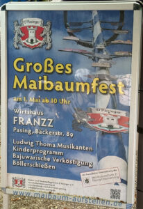 Maibaumaufstellen in Pasing Maibaumaufstellen in Pasing